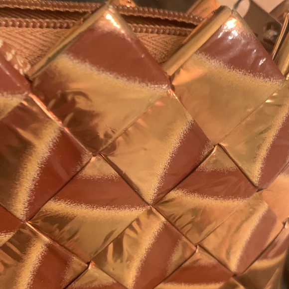 NWOT COPPER/Gold ECOIST recycled Candy Wrapper Bag!! - Picture 7 of 7